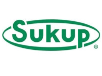 Sukup Logo - green text on white background